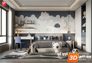 Children Room Scenes Skp FIles 